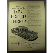 1953 Buick Golden Anniversary Special Car Ad - Look what's worrying