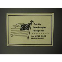 1969 United States Savings Bonds Ad - Join the star-spangled savings plan