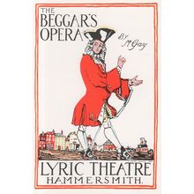 The Beggars Opera Lyric Theatre Hammersmith Advertising Postcard