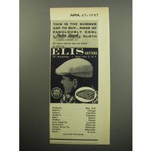 1957 Elis Hatters Advertisement - This is the summer cap to buy