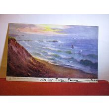 PIER AND ROUGH SEA, BOSCOMBE, DORSET used antique postcard R. Tuck 1905 pm =