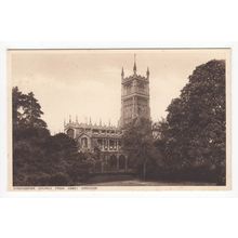 Cirencester Church from Abbey Grounds Postcard Gloucestershire W Dennis Moss