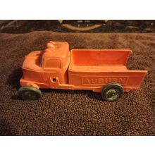 Old Vintage Auburn Rubber Co. Red &Yellow Front Loader # 504 4 1/4" long 1950s
