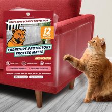 Panther Armor 12-Pack Furniture Protectors from Cats Scratch with 72 Twist Pins,