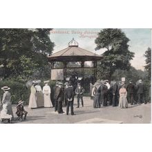 ED 142 HARROGATE- BANDSTAND, VALLEY GARDENS . PRINTED POSTCARD.