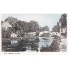 ED 146 ROMSEY - MIDDLE BRIDGE. PRINTED POSTCARD