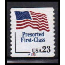 Used 2605v 23c U.S. Flag Very Fine CNS A222 Thick 2 PA6590