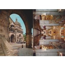 Bergamo Italy Church Interior Colleoni Chapel 2x Postcard s