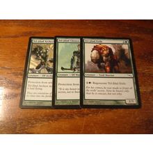 Magic the Gathering, MTG, 3-cards, 1993-2003, TEL-JILAD Exile/Chosen/Archers