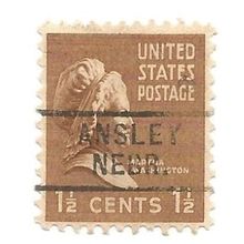 PRECANCEL -T&T ANSLEY, NEB 729 ON 1.5c PREXY
