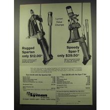 1966 Lyman Rugged Spartan and Speedy Spar-T Reloader Ad