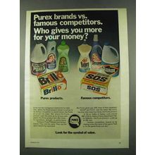 1974 Purex Bleach, SweetHeart Softener & Brillo Pads Ad