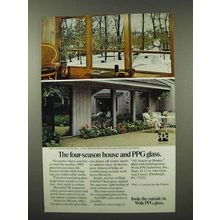 1974 PPG Glass Ad - The Four-Season House