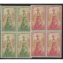 1945 SG 665/666 - MNH (**) - blocks of 4