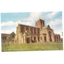 SHERBORNE ABBEY CHURCH, DORSET. unused vintage postcard by J. Salmon #