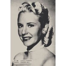 Lucille Norman Belgium 1950s Postcard Size Film Actress Card