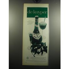 1957 De Kuyper Crme de Menthe Advertisement