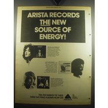1975 Arista Records Ad - Melissa Manchester; Gil Scott-Heron, Barry Manilow