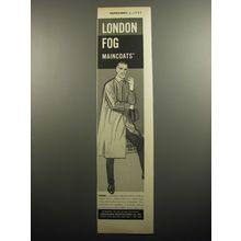 1957 London Fog Maincoats Ad - Iridon