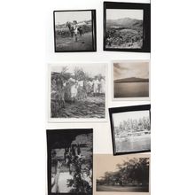 Fiji Horse Markets Jungle Family Boat 7x Old Photo s