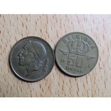 Belgium 1965 50 Centime Belgique (French Text) Coin