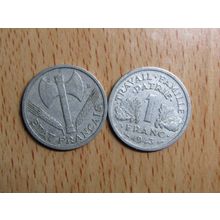 France Republic 1943 1 Franc Coin