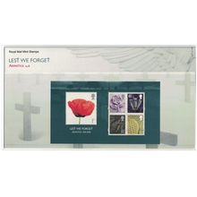 Great Britain World War I Lest We Forget MS Pres Pack FV£4.89 2007 MNH