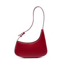 Women Genuine Leather Handbag Red