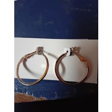 gold tone hoop womens earring