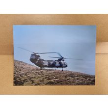 Military Chinook Helicopter Photo 1980s, Old Photo New Reprint, Analogue Photo