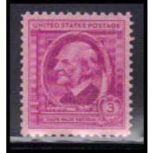 861 3c Ralph Emerson Fine Plus MNH KA2345