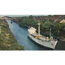 Warrington Ship at Manchester Canal 1970s Postcard