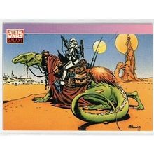 STAR WARS ' GALAXY series 1 ' card # 136 (1993)