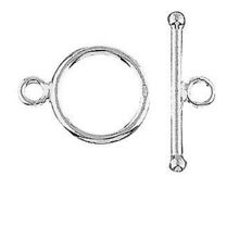 Sterling Silver Large Toggle Clasp 15mm Loop