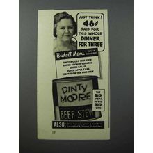 1940 Dinty Moore Beef Stew Ad - Just Think!