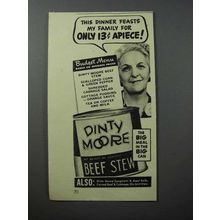 1940 Dinty Moore Beef Stew Ad - Dinner Feasts