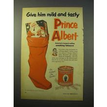 1952 Prince Albert Tobacco Ad - Mild and Tasty