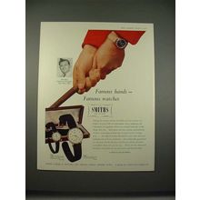 1956 Smiths De Luxe Watch Ad w/ Golfer Dai Rees