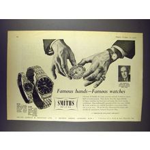 1956 Smiths A.358 Watch Ad - Sir Harold Spencer Jones