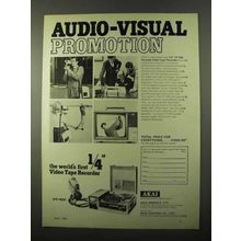 1971 Akai VT-100 Portable Video Tape Recorder Ad