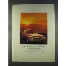 1977 Cadillac Car Ad - What It Means To Own