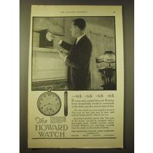 1924 Howard Watch Ad - tick -tick -tick -tick