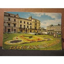 THE FLORAL CLOCK, GREAT YARMOUTH, NORFOLK used postcard c.1970 pm =
