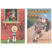 Mothers Using Sunlight Soap 2x Advertising Postcard s