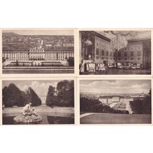 Wien Schrobrunn Palace Schlob 4x Austria Antique Postcard s