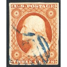 10A, Used 3¢ VF - Four Full Margins - Stuart Katz