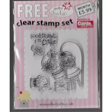 Polka Doodles. Cake Stamp Set. Stamping Cardmaking Scrapbooking Crafts