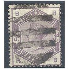 1883 SG191 3d Lilac Good+ Used Check Letters "RB".