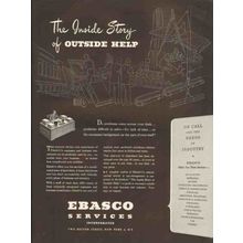 ebasco services inc 1947 inside story outside help industry vintage ad