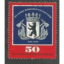 BERLIN -1976 50pf 'BERLIN FIRE SERVICE' FINE USED (EBID49-656)